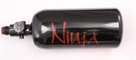 💪 powerful and lightweight: ninja 48/3k aluminum hpa paintball tank black - unleash your inner ninja! logo