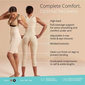 img 2 attached to 🩲 Marena Recovery Panty-Length Post Surgical High Back Compression Girdle - M, Beige