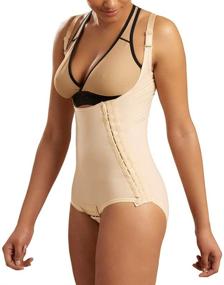 img 4 attached to 🩲 Marena Recovery Panty-Length Post Surgical High Back Compression Girdle - M, Beige