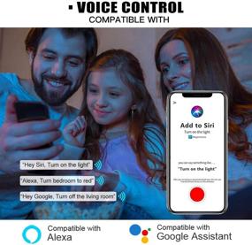 img 4 attached to 🔌 HaoDeng WiFi Wireless LED Smart Controller: Compatible with Alexa, Google Home, IFTTT. Works with Android and iOS System for RGBW Strip Lights DC 12V 24V (No Power Adapter Included)