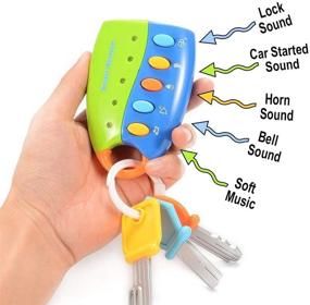 img 2 attached to 🎵 Interactive Musical Smart Remote Key Toy: Engaging Fun for Baby, Toddler, and Kids, Try Me Batteries Included