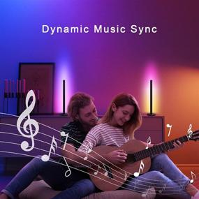img 3 attached to 🌈 Sylvwin Smart LED Light Bars: RGB Color Changing Gaming Lights with Music Sync, Ambiance Backlights and Bluetooth APP Control for TV, Gaming, PC, Party, Entertainment, and Room Decoration
