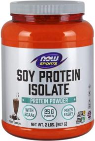 img 4 attached to 🍫 Now Sports Nutrition Creamy Chocolate Soy Protein Isolate - 2-Pound Powder with 25g BCAAs (NOW1165/678/1079)