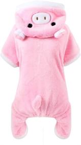 img 4 attached to 🐷 Cute Pink Pig Pet Costume by POPETPOP: Stylish & Warm Hoodie for Dogs and Cats - Ideal for Halloween, Christmas Cosplay, and Dress Up Fun for Puppies and Kittens