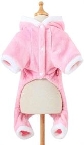 img 1 attached to 🐷 Cute Pink Pig Pet Costume by POPETPOP: Stylish & Warm Hoodie for Dogs and Cats - Ideal for Halloween, Christmas Cosplay, and Dress Up Fun for Puppies and Kittens