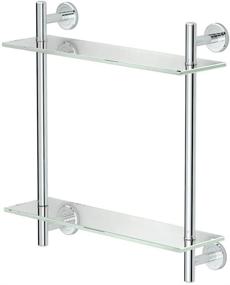 img 4 attached to 🛁 Gatco 1392C Latitude II 17" L Two-Tier Glass Shelf, Chrome: Organize Your Bathroom in Style!