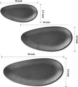 img 3 attached to 🍽️ Stackable Porcelain Platters for Appetizers in Restaurants