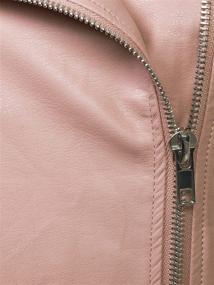 img 1 attached to KOGMO Womens Breasted Leather Jacket M Sky_Blue Women's Clothing