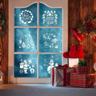 🎄 christmas stencils 32 pieces for painting on wood - wodicy art supplies (6 x 6 inch) - decorative stencils for windows, floors, walls, tiles, fabric, and diy home decor логотип