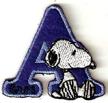 snoopy abcs alphabet letter patch logo