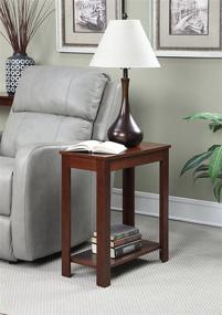 img 2 attached to 🪑 Convenience Concepts Designs2Go Baja Chairside End Table in Mahogany – Elegant and Functional Home Accent