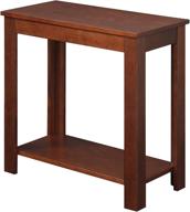 🪑 convenience concepts designs2go baja chairside end table in mahogany – elegant and functional home accent logo