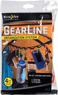 🔗 nite ize gearline hanging organization system, 4 ft webbing with loops, s-biner clips, + bendable gear tie ends to hang your gear anywhere, colorful s-biners, multi-colored - enhanced seo logo