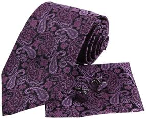 img 4 attached to 👔 Epoint Men's Silk Necktie with Fashion Certificate Fabric Pattern