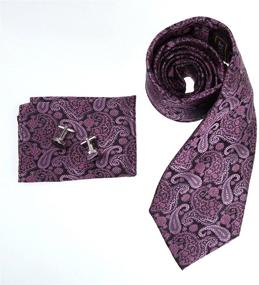 img 2 attached to 👔 Epoint Men's Silk Necktie with Fashion Certificate Fabric Pattern