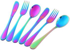 img 4 attached to Bisda Silverware Stainless BPA Free Self Feeding