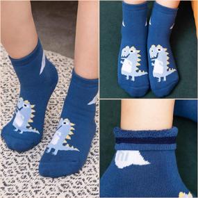 img 1 attached to 🧦 Winter Warmth for Boys: Premium Thick Cotton Socks with Christmas Bear Design