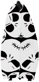 img 1 attached to 💄 Roomy Nightmare Before Christmas Pattern Cosmetic Bag for Women - Adorable Makeup Bags for Travel, Toiletries & Accessories Organization