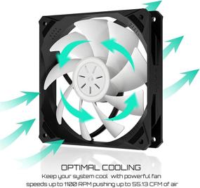 img 2 attached to ✨ Enhance Airflow & Aesthetics with upHere 120mm RGB Case Fan 6-Pack, NK1206-6