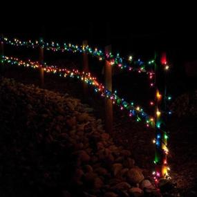 img 2 attached to Battery Operated Multi Color String Lights 72 Ft 200 LED Christmas 🔋 Fairy Lights for Garden, Patio, Lawn, Curtain, Xmas Tree, Party, Holiday, Wedding - Decorative