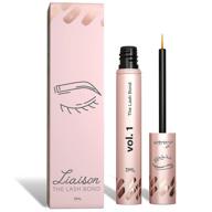 🌱 сыворотка для роста ресниц liaison lash bond: натуральный пептидный уход для более длинных, плотных и гуще ресниц - веганская, не тестируется на животных, без парабенов, талька и раздражения. логотип