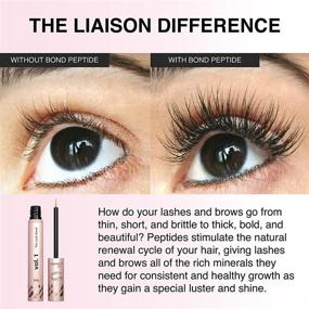 img 3 attached to 🌱 Сыворотка для роста ресниц Liaison Lash Bond: натуральный пептидный уход для более длинных, плотных и гуще ресниц - веганская, не тестируется на животных, без парабенов, талька и раздражения.