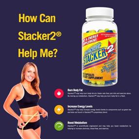 img 2 attached to 💪 Stacker 2 Ephedra-Free Body Fat Burner and Metabolism Boosting Supplement (100 Capsules)
