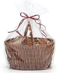 img 3 attached to 🛍️ 100-Pack Extra Large Jumbo Clear Cellophane Bags - 30" x 40" Flat Gift Bags for Baskets - Made in USA
