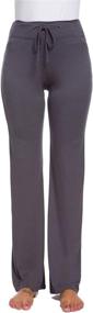 img 2 attached to Womens Modal Comfy Drawstring Trousers Sports & Fitness for Team Sports