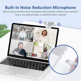 img 2 attached to 📷 NexiGo N660P 1080P 60FPS Webcam with Software Control, Dual Microphone & Cover, Autofocus, HD USB Computer Web Camera, Optimized for OBS, Zoom, Skype, FaceTime, Microsoft Teams, Twitch, White