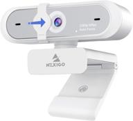 📷 nexigo n660p 1080p 60fps webcam with software control, dual microphone & cover, autofocus, hd usb computer web camera, optimized for obs, zoom, skype, facetime, microsoft teams, twitch, white logo