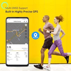 img 1 attached to 📱 UMIDIGI Urun умные часы: встроенный GPS, трекер активности для женщин и мужчин, фитнес-часы с измерением уровня кислорода в крови и пульсометром, 5ATM водонепроницаемость, педометр для iPhone Samsung Android.