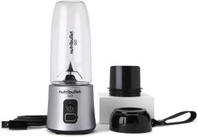 img 4 attached to 🥤 NutriBullet GO NB50300S: Portable Blender for Shakes & Smoothies - 13 Ounces, 70 Watts, Silver