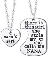 nanas girl heart pendant necklace logo