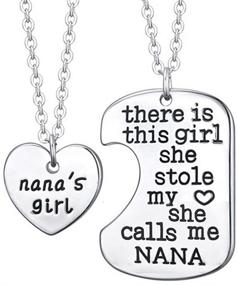 img 4 attached to Nanas Girl Heart Pendant Necklace