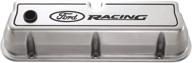 polished aluminum valve cover by proform - model 302-001 logo