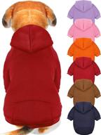 😍 dog hoodie dog clothes sweaters with hat - 6 piece set for small dogs chihuahua, pet winter clothes warm hoodies coat sweater логотип