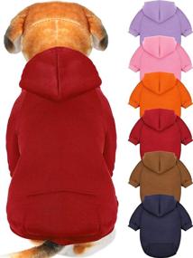 img 4 attached to 😍 Dog Hoodie Dog Clothes Sweaters with Hat - 6 Piece Set for Small Dogs Chihuahua, Pet Winter Clothes Warm Hoodies Coat Sweater