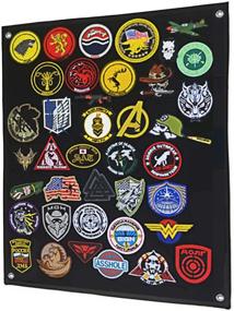 img 3 attached to 🎯 Tactical Patch Display Board for Military Army Combat Morale Uniform with Hook and Loop Emblems, 18"x24" (Small) - No Patches Included