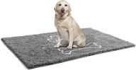 🐾 arogan chenille doormat for dogs - indoor grey entrance mat, pet door mat - washable mud entry mat for busy indoor areas with muddy pawprints - 30x48 inch logo