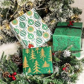 img 1 attached to Рулон упаковочной бумаги для подарков MAYPLUSS Рождественская упаковка подарков.