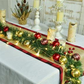 img 3 attached to DearHouse Christmas Decorations Artificial Greenery Seasonal Decor for Wreaths, Garlands & Swags