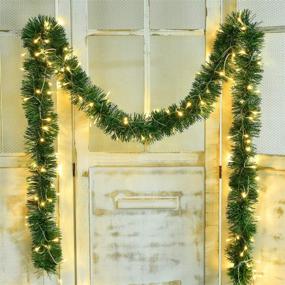 img 4 attached to DearHouse Christmas Decorations Artificial Greenery Seasonal Decor for Wreaths, Garlands & Swags