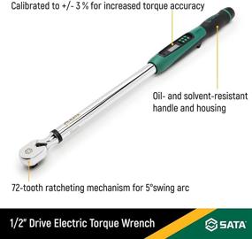 img 2 attached to 🔧 SATA 1/2 Inch Drive Electronic Torque Wrench 25.1-250.8 ftlbs (34Nm-340 Nm), Model ST96527SC