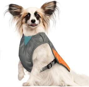 img 4 attached to 🐶 POPETPOP Dog Cooling Vest - Reflective Adjustable Side Straps Cooling Coat, Pet Cooler Jacket for Small to Medium Dogs