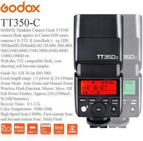 img 1 attached to GODOX TT350C Camera Speedlite Digital