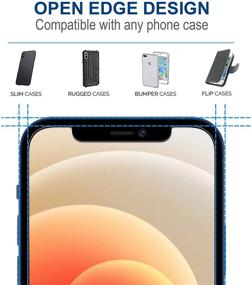 img 1 attached to 📱 Arae HD закаленное стекло защитный экран для iPhone 12/12 Pro - устойчивый к царапинам, совместим с большинством чехлов (3 штуки, 6.1 дюйма)