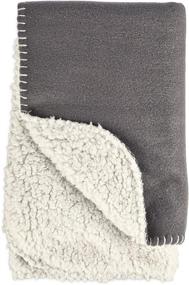 img 2 attached to 🐾 Dark Grey Cozy Sherpa Pet Throw by Petco's Brand Harmony