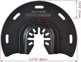 img 3 attached to 🔪 Enhance Your Oscillating Tool with ACTOMASTER HCS Oscillating Segmented Saw Blade - Pack of 6