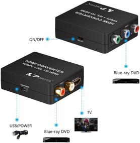 img 2 attached to 📺 Portta Component RGB YPbPr to HDMI Converter Adapter for DVD PSP Xbox 360 PS2 Nintendo NGC